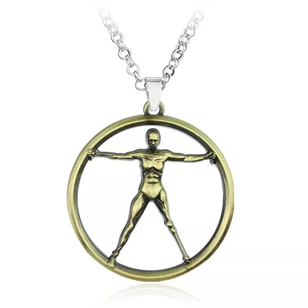 Bronze HBO Westworld Logo Pendant Necklace NEW